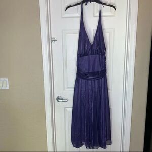 Dollar Brand Clothing Purple Shimmer Halter Prom Dress Size 2X